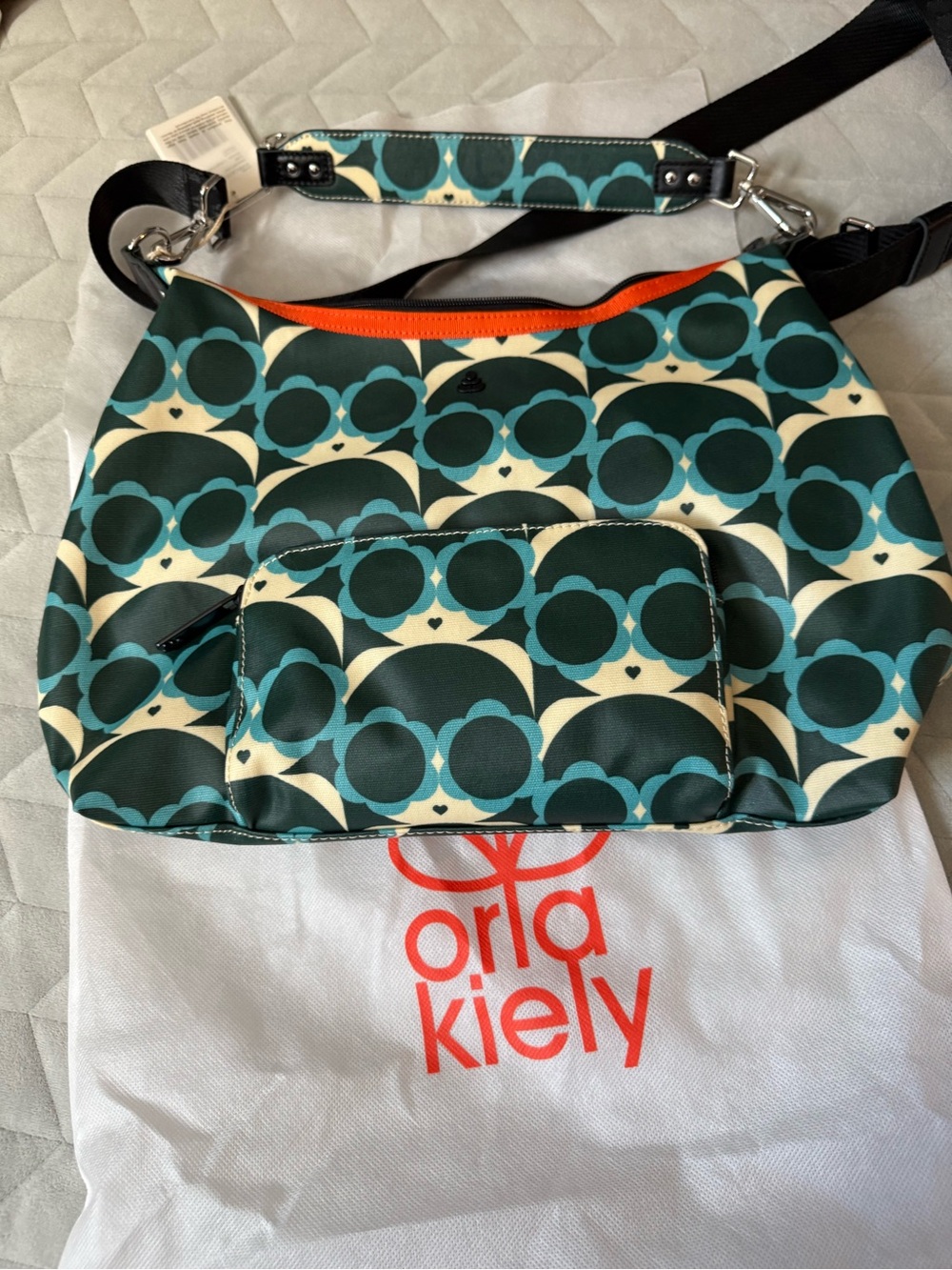 Orla Kiely Lola Scoop Large Hobo color: ocean NWT